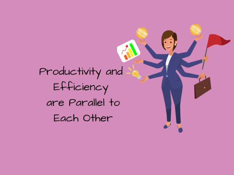 Productivity and efficiency are parallel to each other